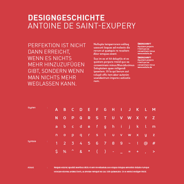 [Translate to Spanisch:] Corporate-Design Typografie